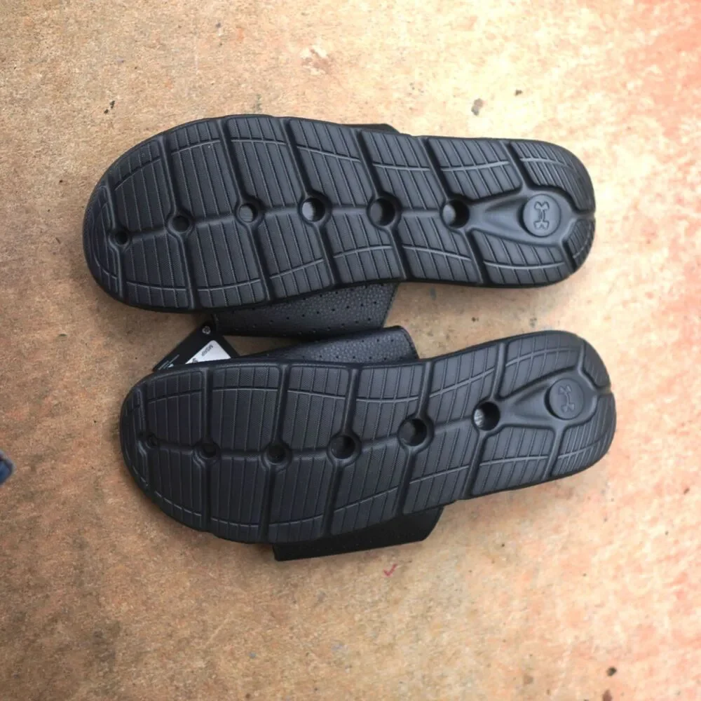 Under Armour Slides Size 17 Ignite Pro Black NWT Comfort Recovery Sandals Sports